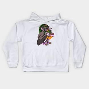 Sammy the fashionable Monster under the bed! Kids Hoodie